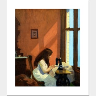 High Resolution Edward Girl At Sewing Machine 1921 Posters and Art